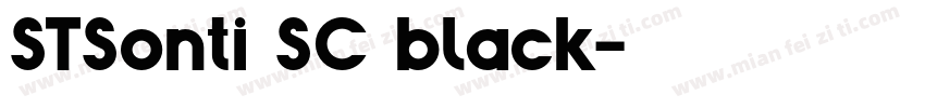STSonti SC black字体转换